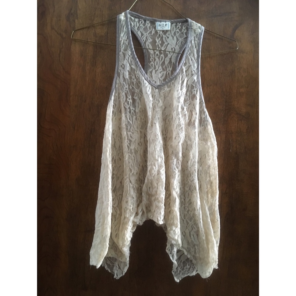 Lace tank top
